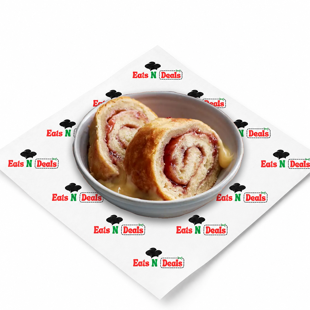 Jam Roly Poly With Ice Cream