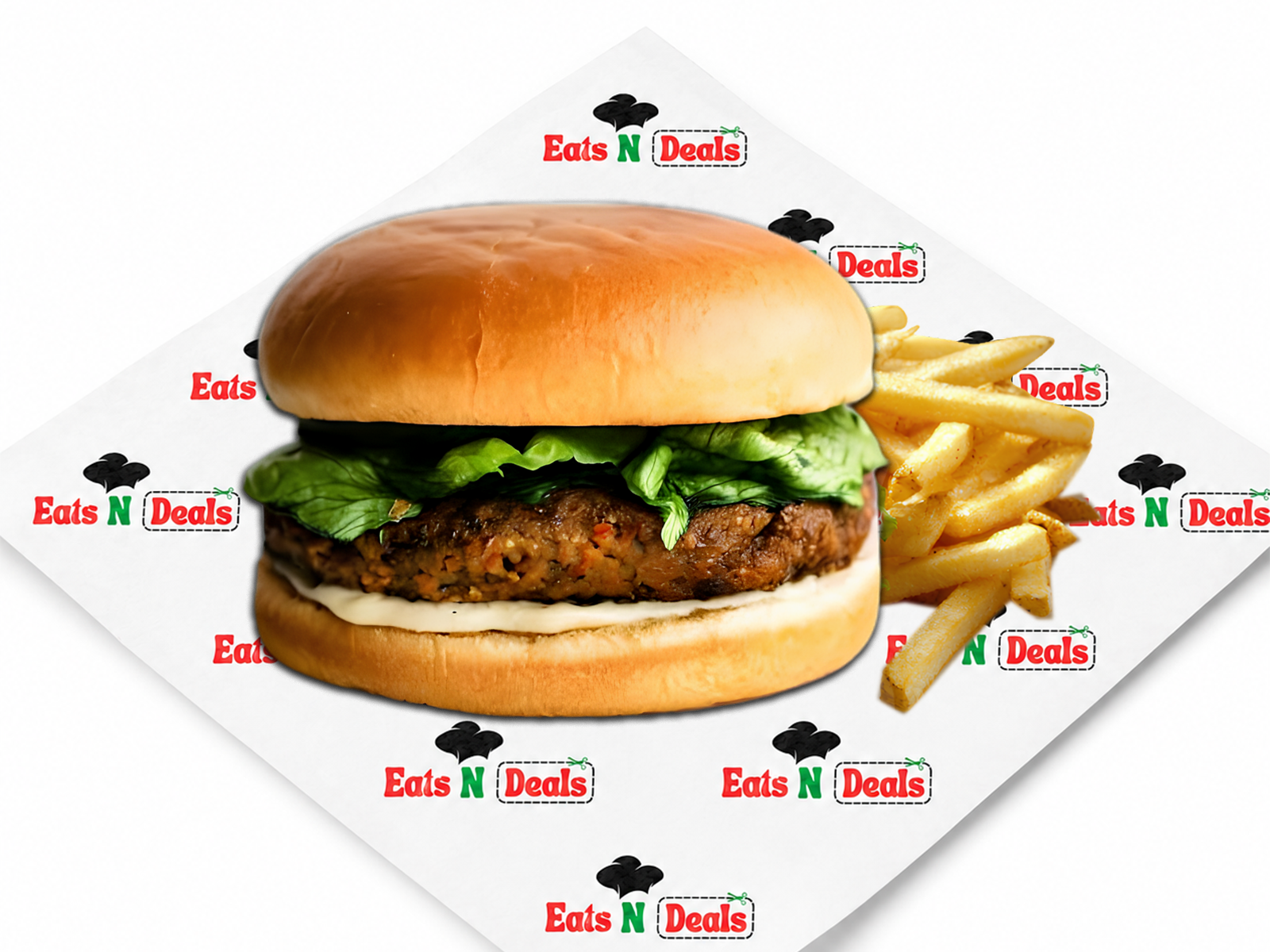 Vegetable Burger  Meal 
