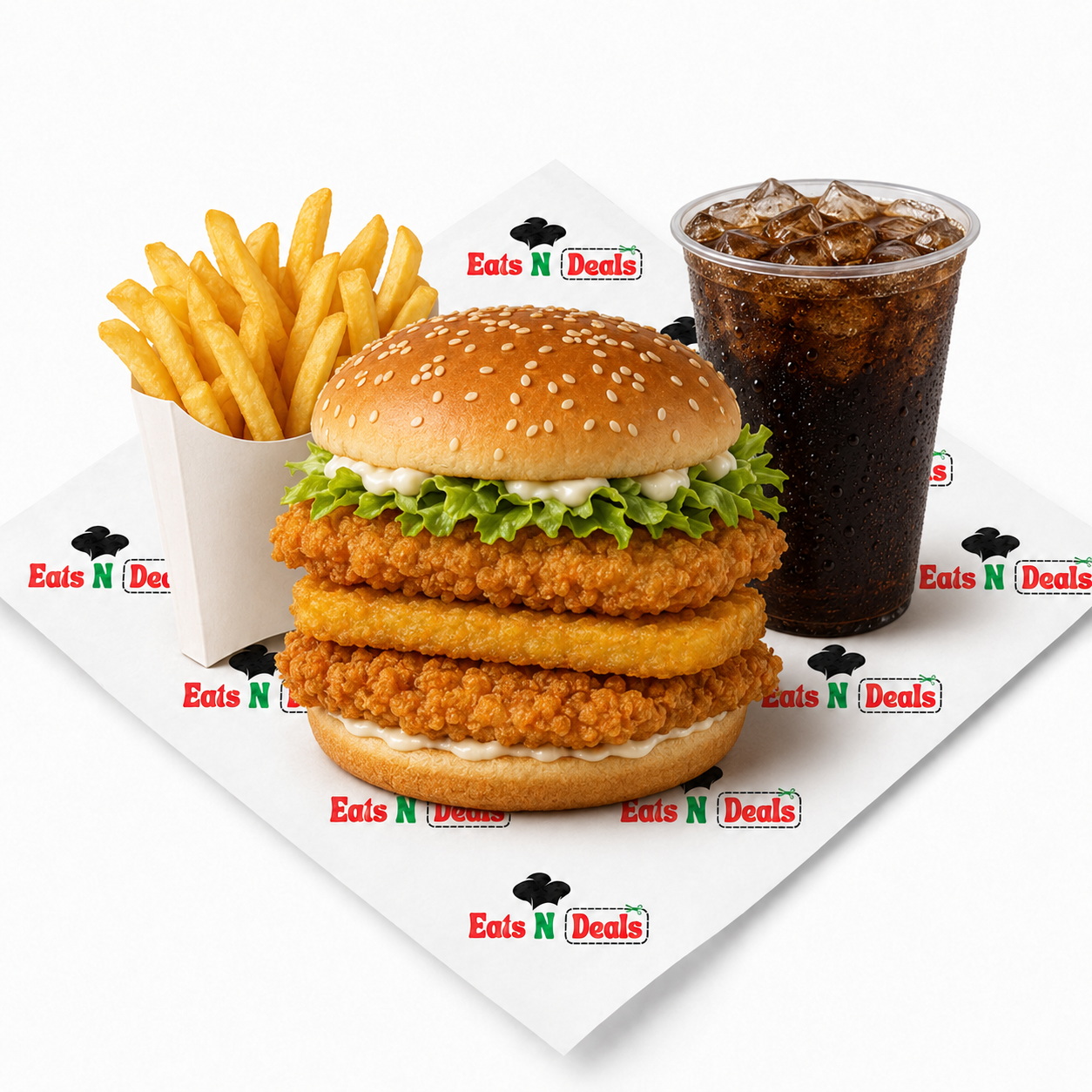 Supreme Fillet Burger Double Meal 