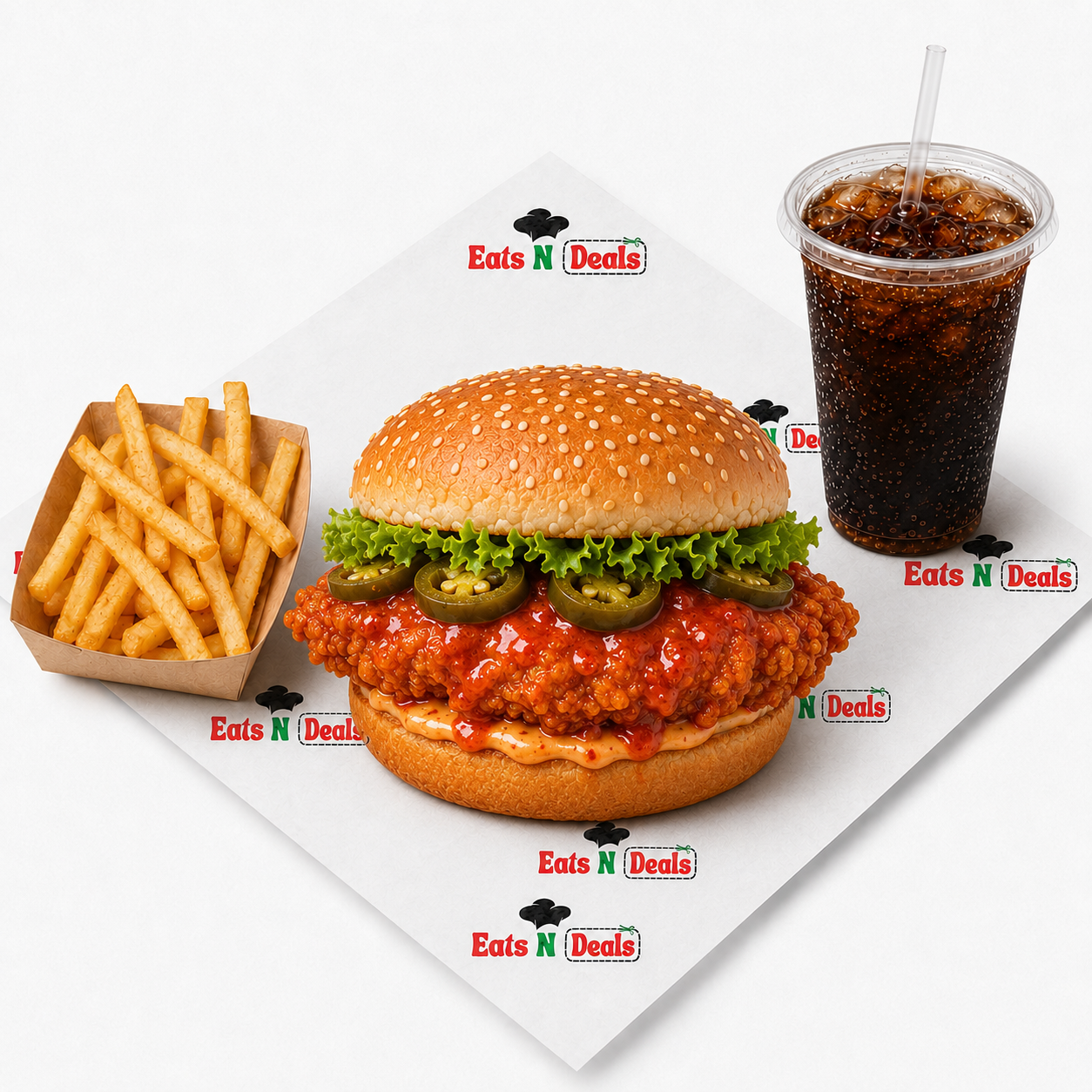 Supreme Sizzler Burger -  Single Meal 