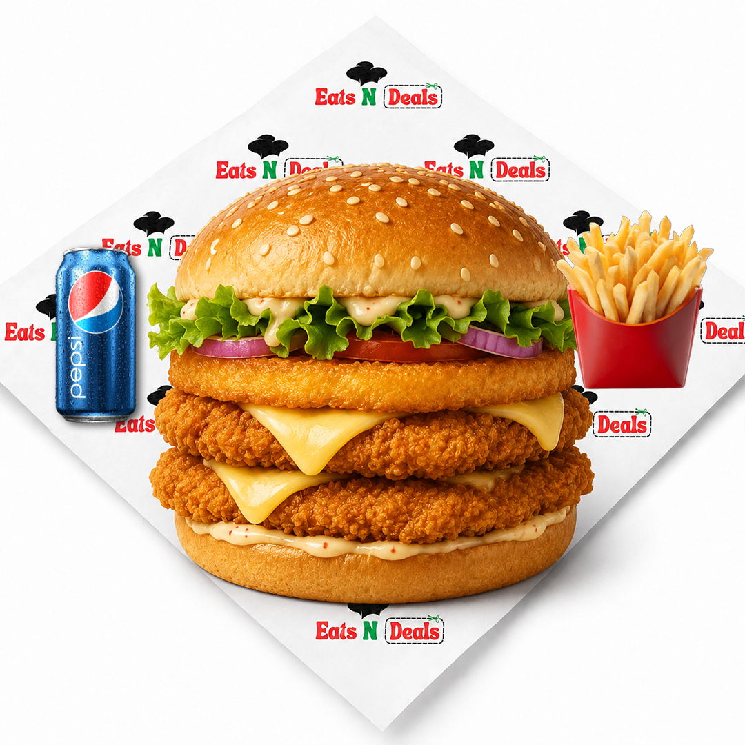 Supreme Sizzler Burger Double Meal 