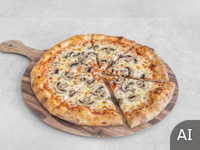 Mushrooms pizza
