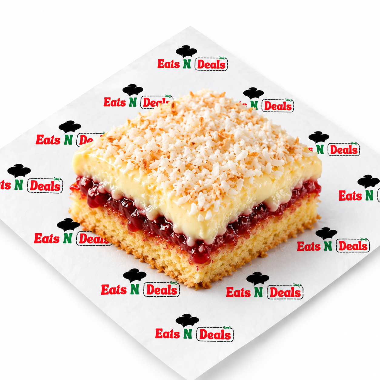 Jam & Coconut Pudding