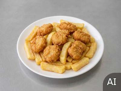 LRG (10pcs) Chicken Nuggets and Chips
