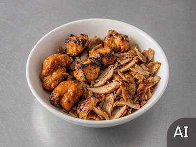 Reg in Pitta Mix Chicken Chicken Kebab and Donner