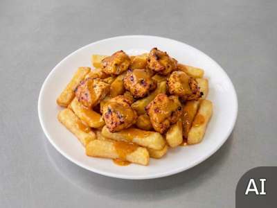 Chicken Tikka and Chips - LRG