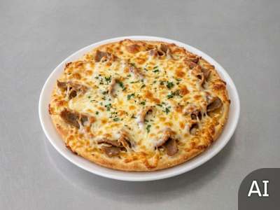 9" Garlic Bread With Cheese and Donner Under Cheese