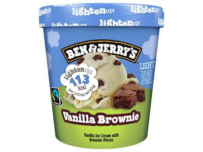 Ben & Jerry's Light Ice Cream Lighten Up Vanilla Brownie 465ml
