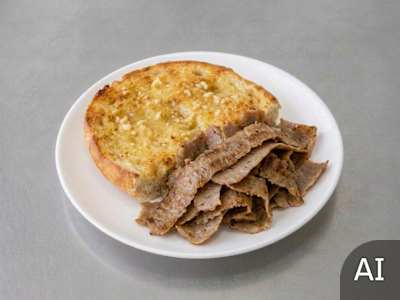 Garlic Bread and Donner Meat
