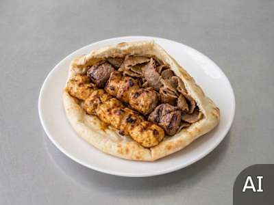Special Mixed Kebab - Large in Naan