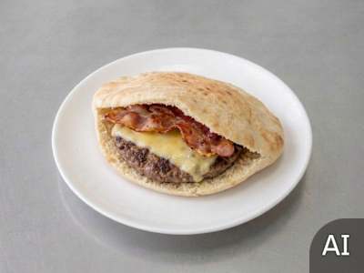 1/2 Boston Burger in pitta
