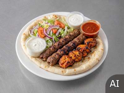 Chicken Tikka and Seekh Kebab