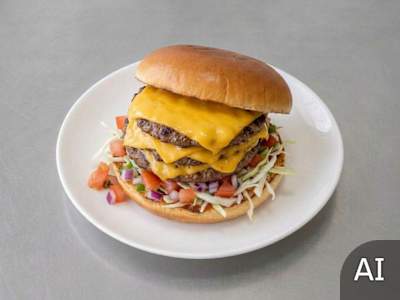 Quadruple Cheese Burger