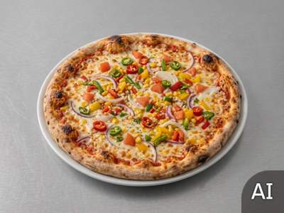 Vegetarian Hot Pizza