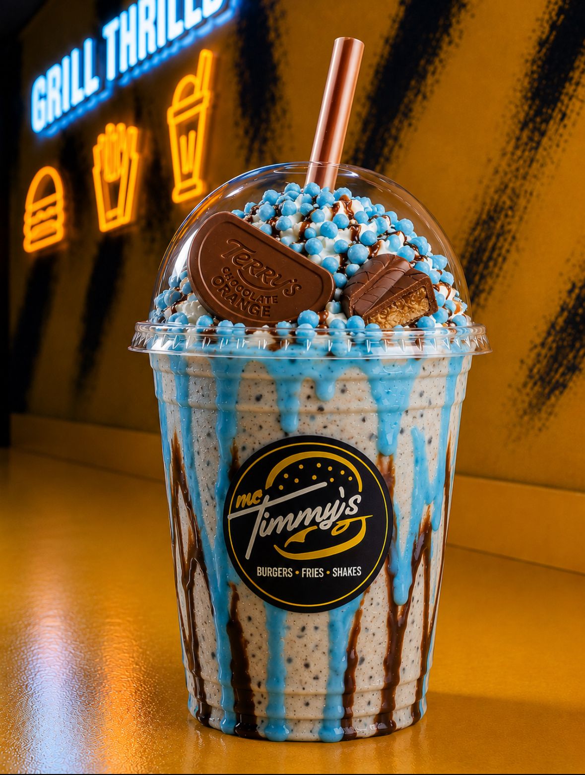 Blue N Orange Milkshake