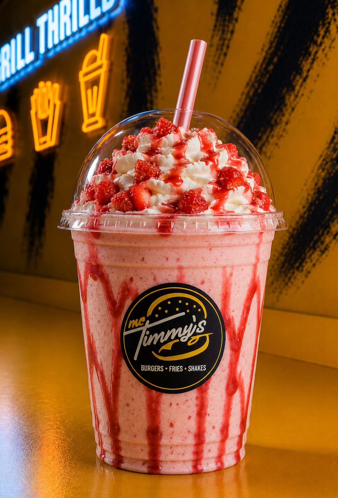 Strawberry Swiss Milkshake