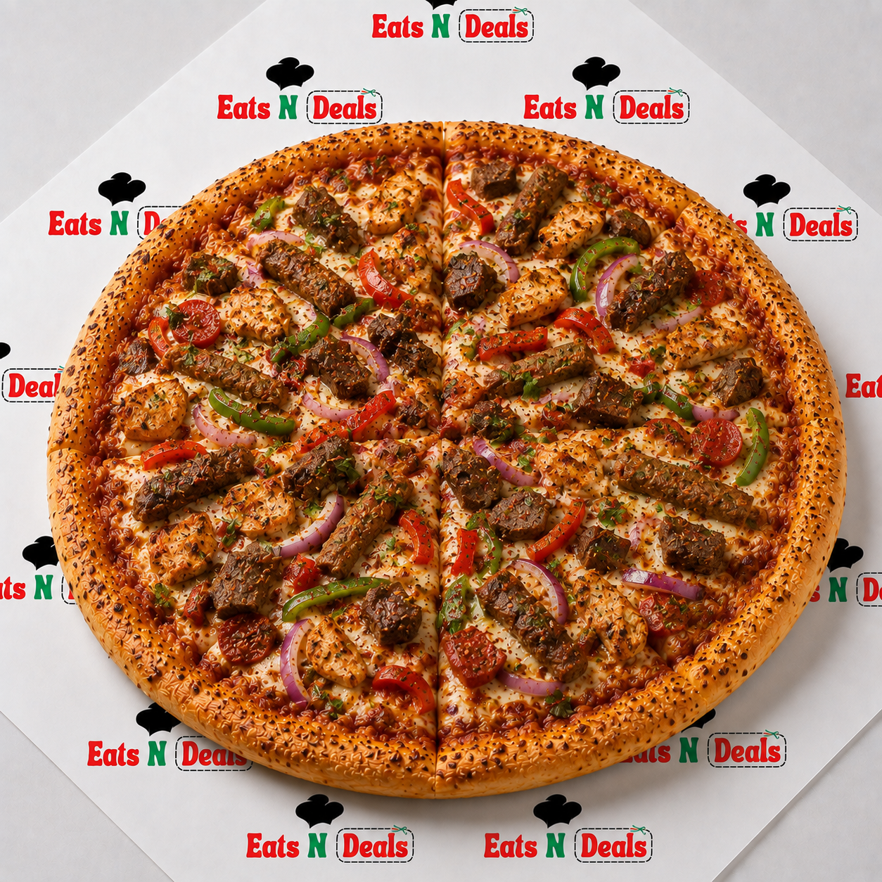 12" Mixed Kebab Pizza