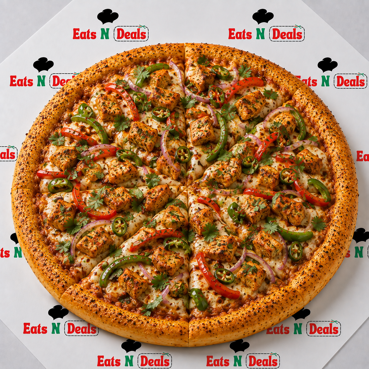 10" Coriander Chilli Chicken Pizza