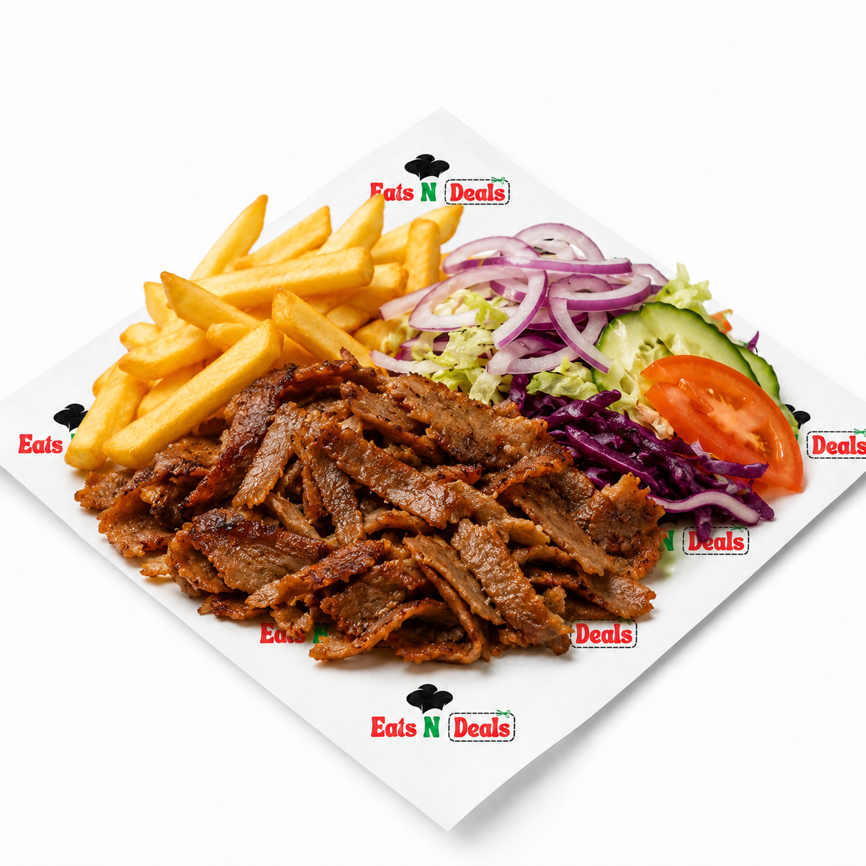 Large Crazy Kebab With Chips