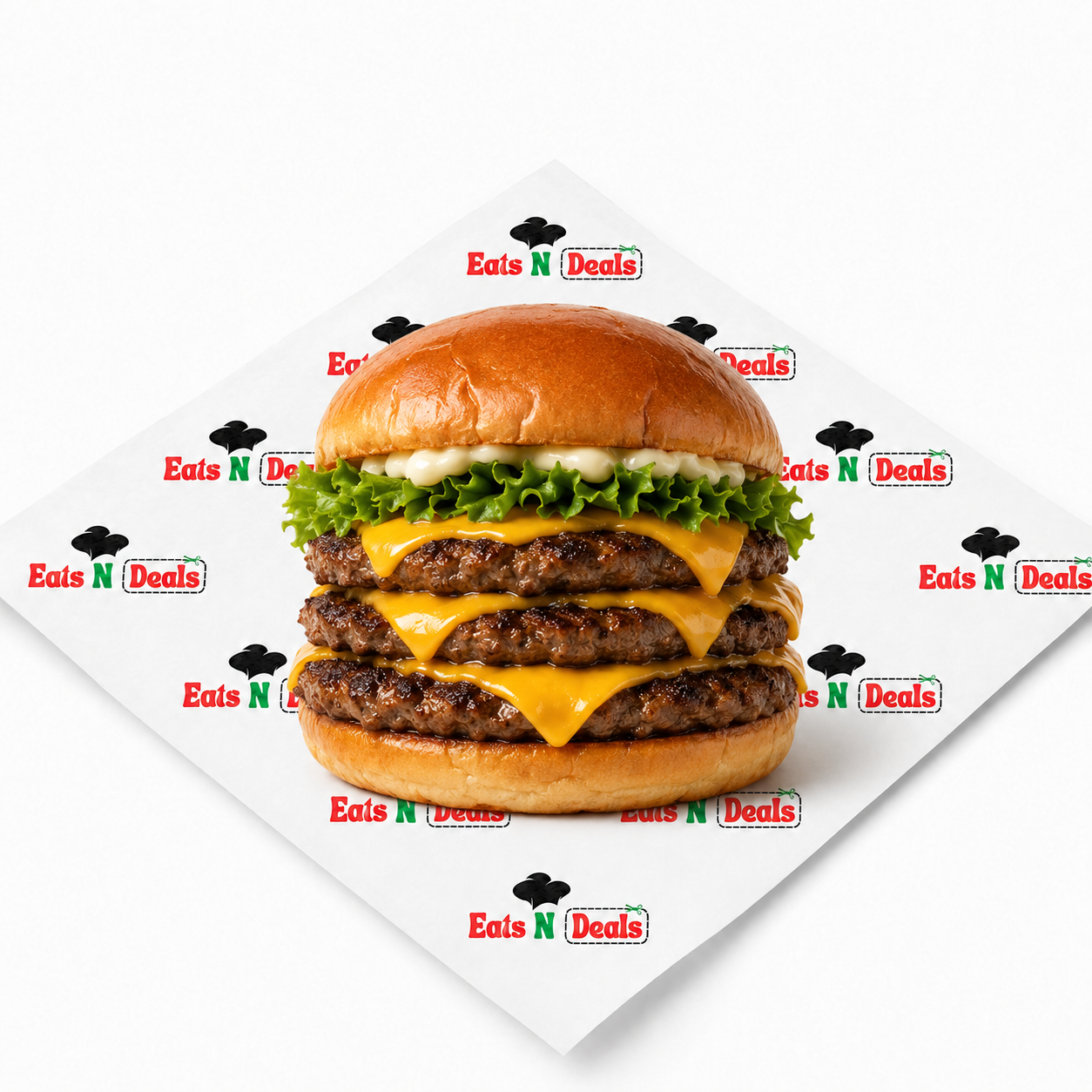 Triple cheese burger 