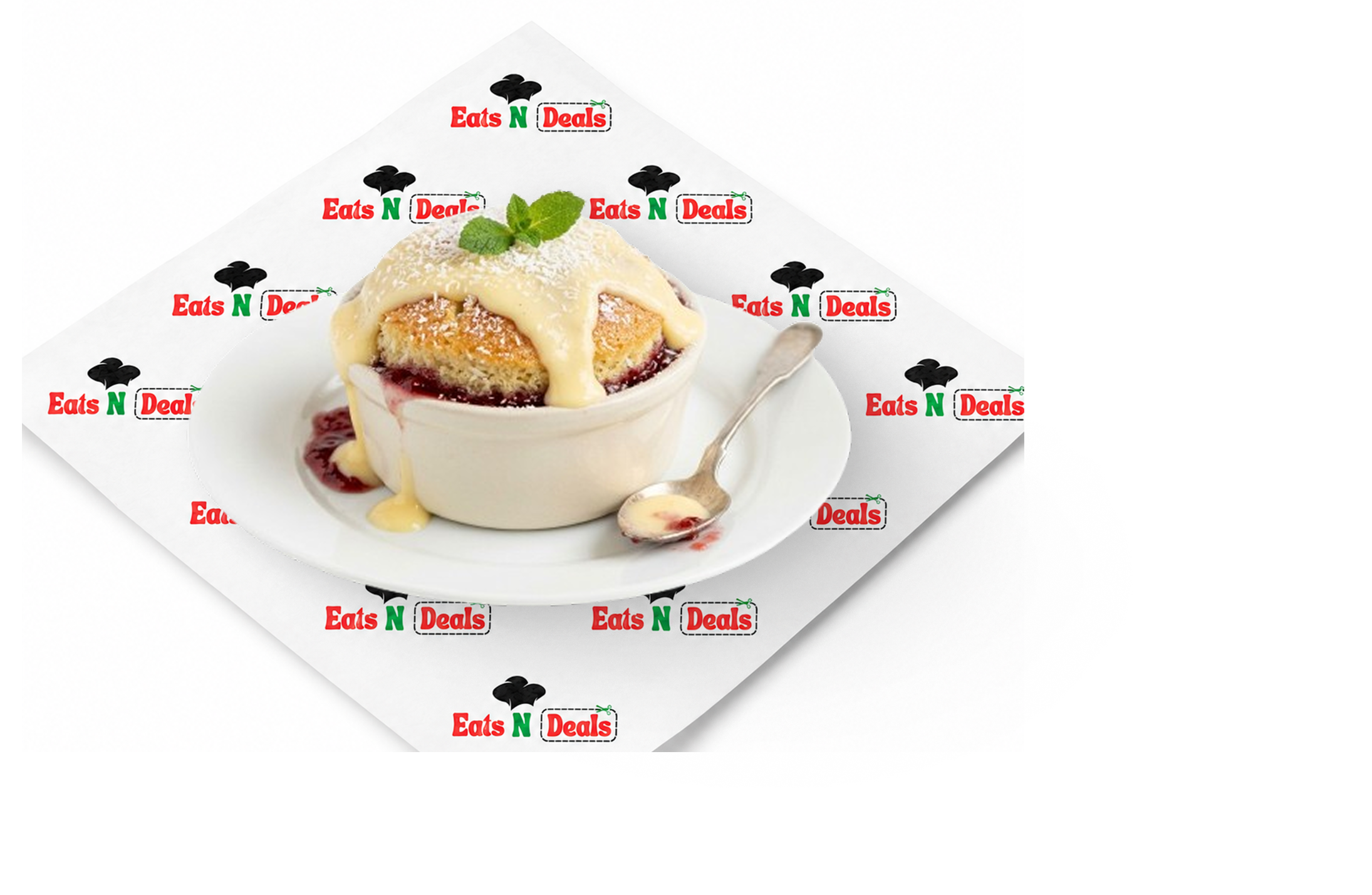 Jam Coconut Sponge Pudding