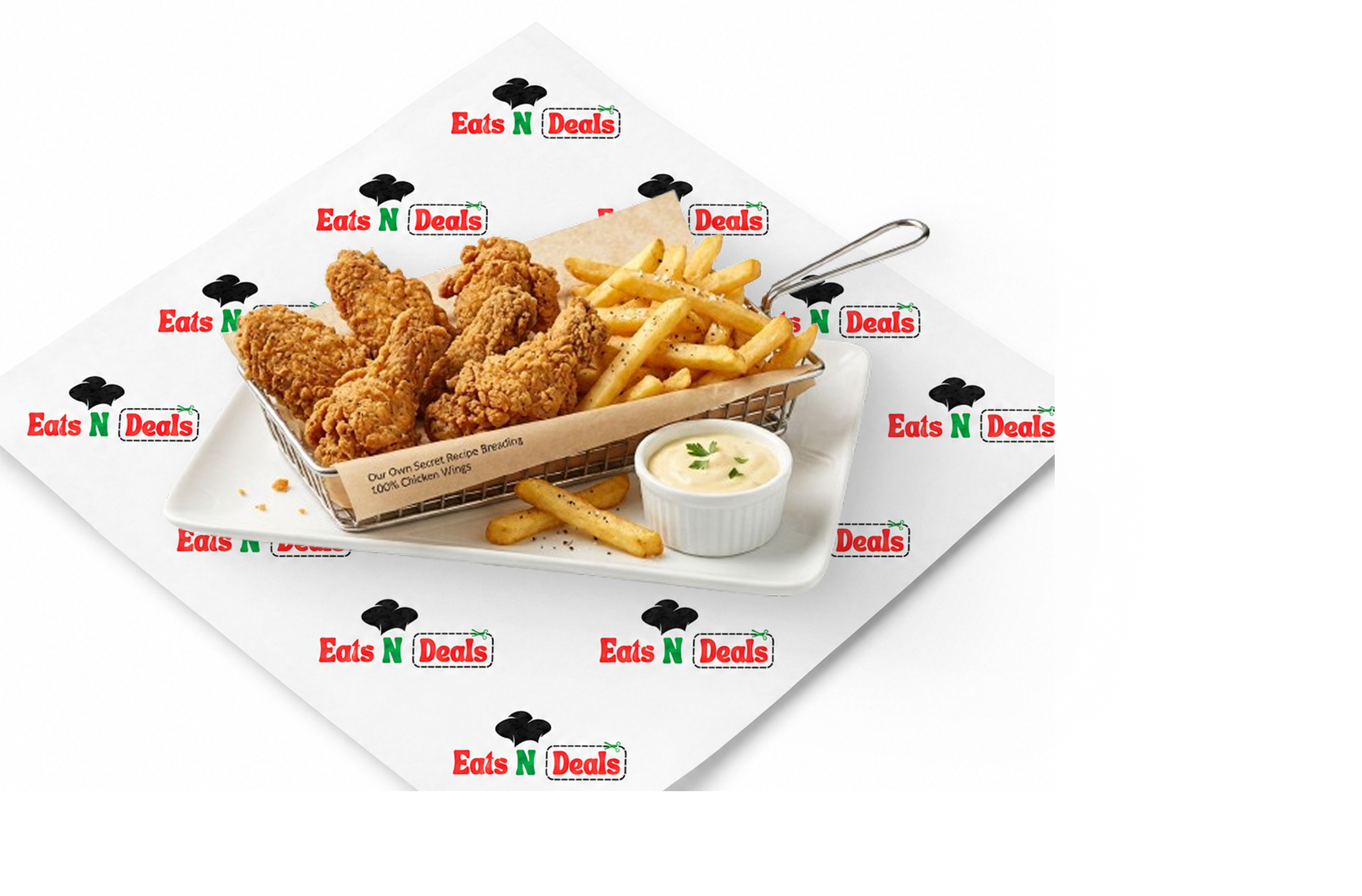 6psc Chicken Wings & Chips