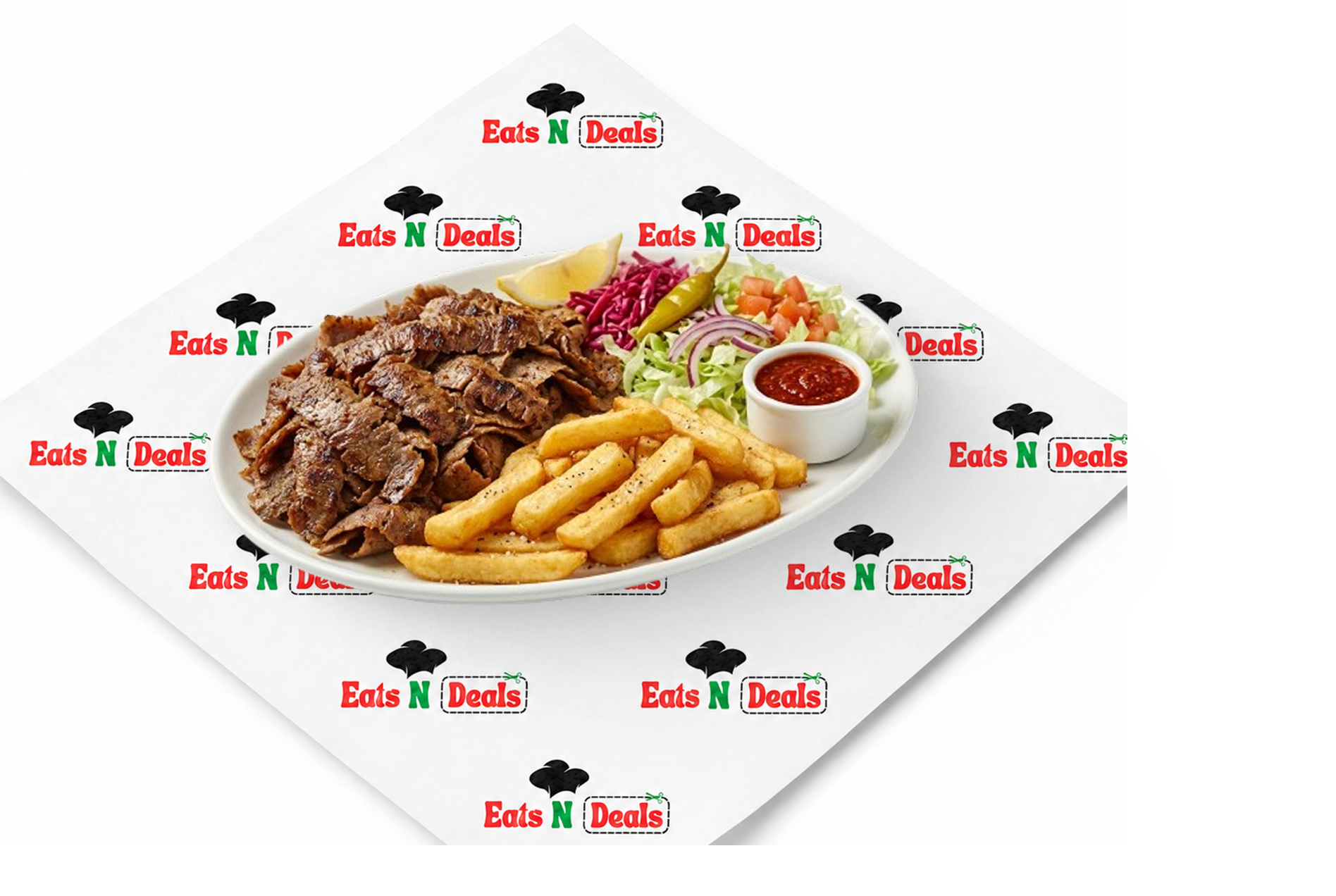Kebab meat and chips Regular 