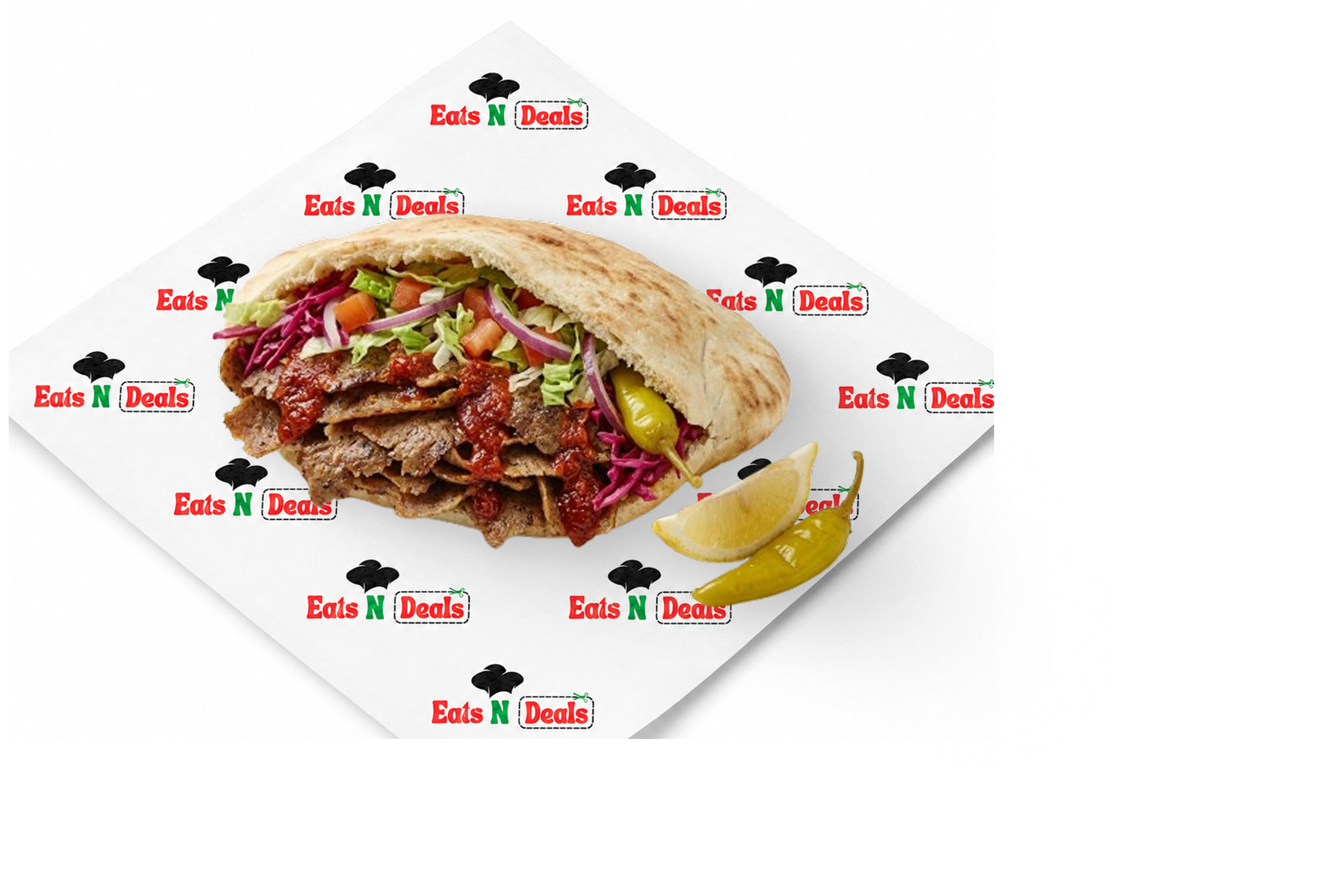 Kebab Meat in pitta  