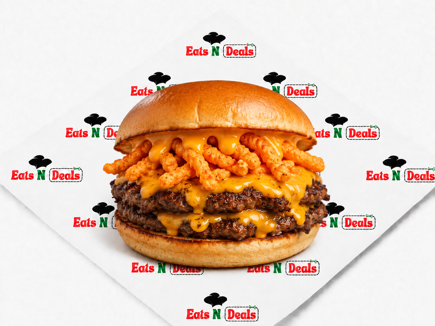 1/4 Cheetos Burger on Its Own