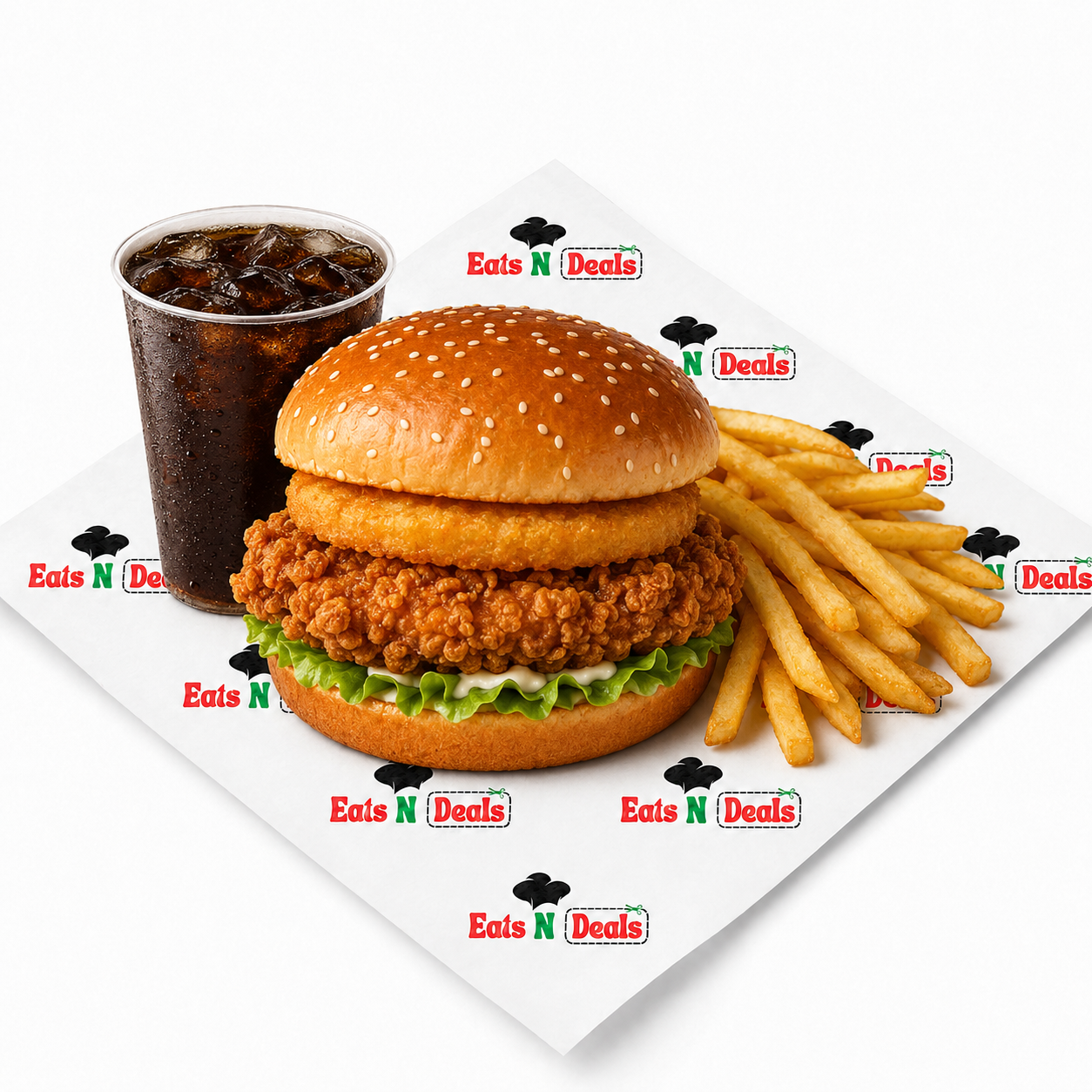 1/4 Chicken Fillet Burger Meal