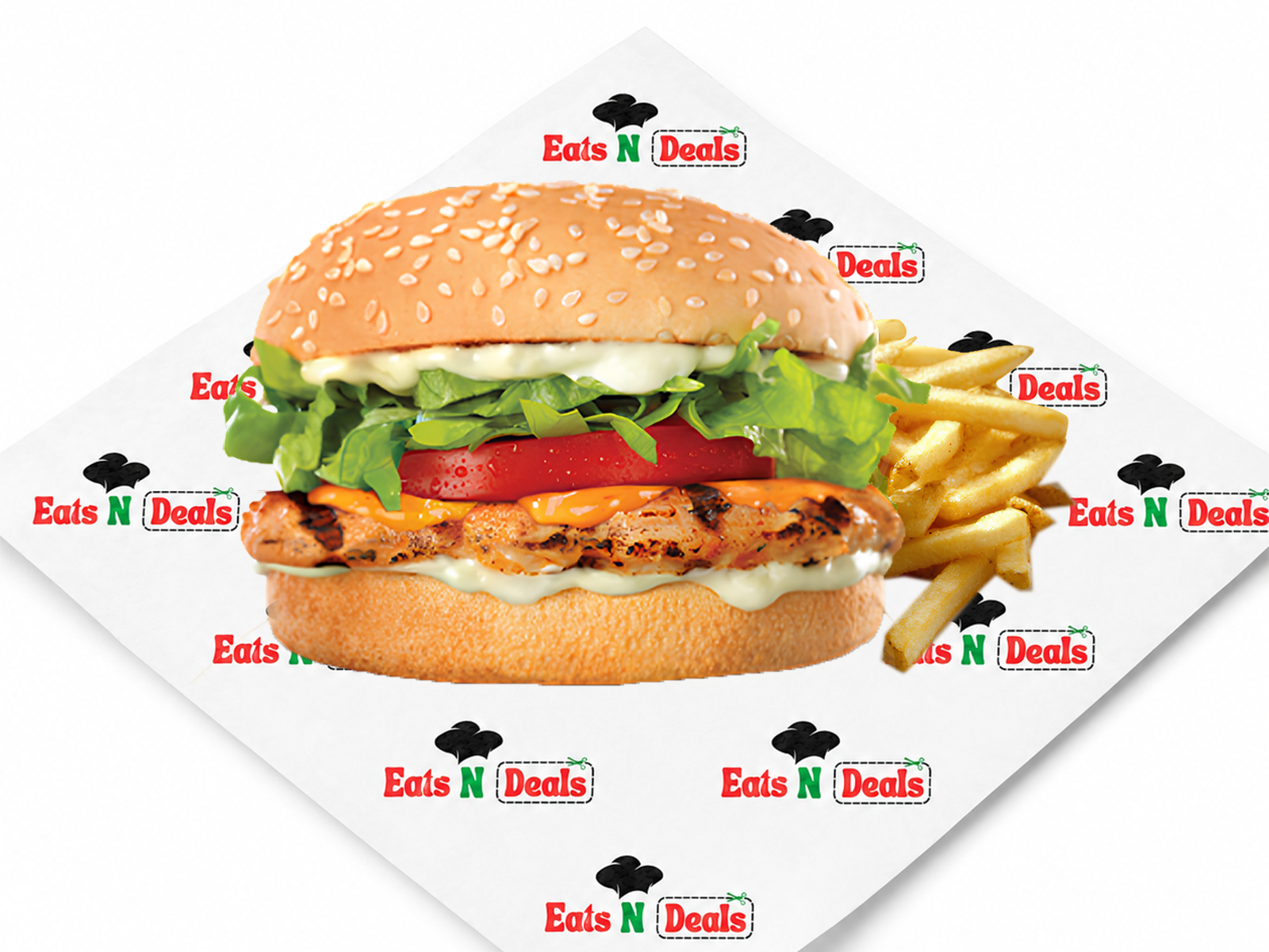 1/2   Peri Burger Meal 