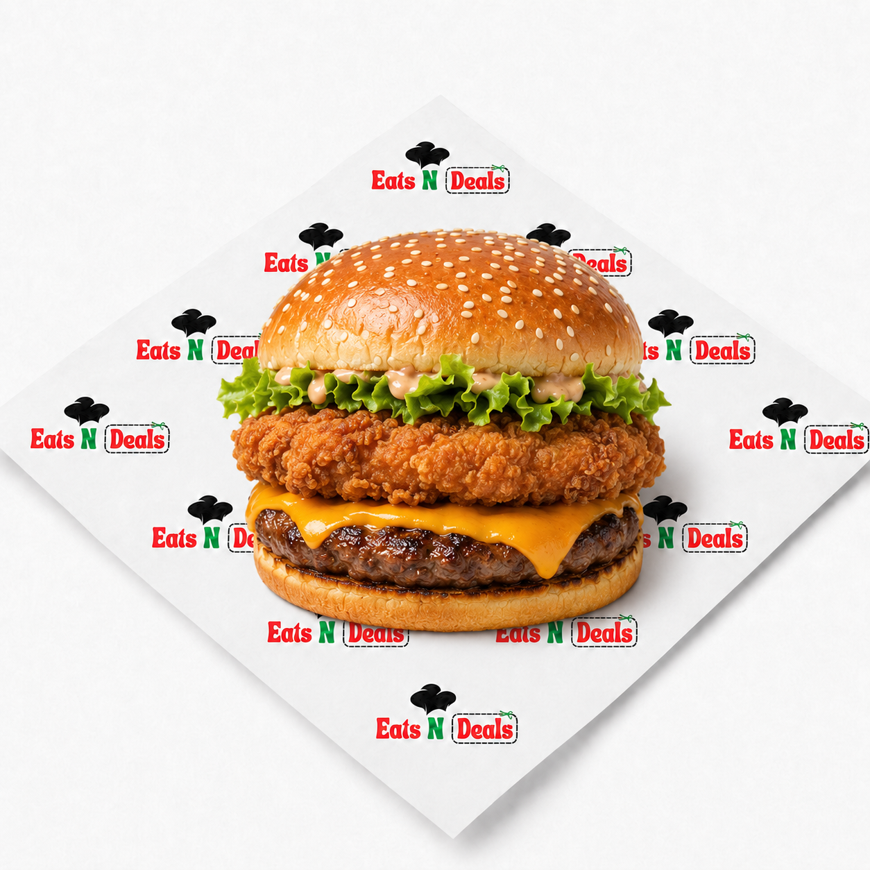  1/4   Peri Delux Burger on Its Own 