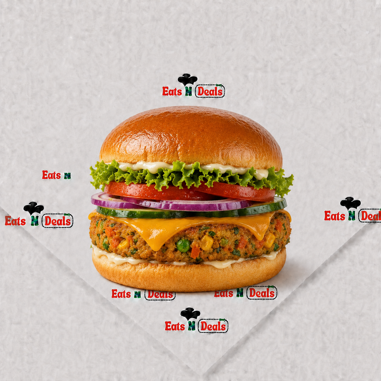 1/2 Veggie Burger on Its Own