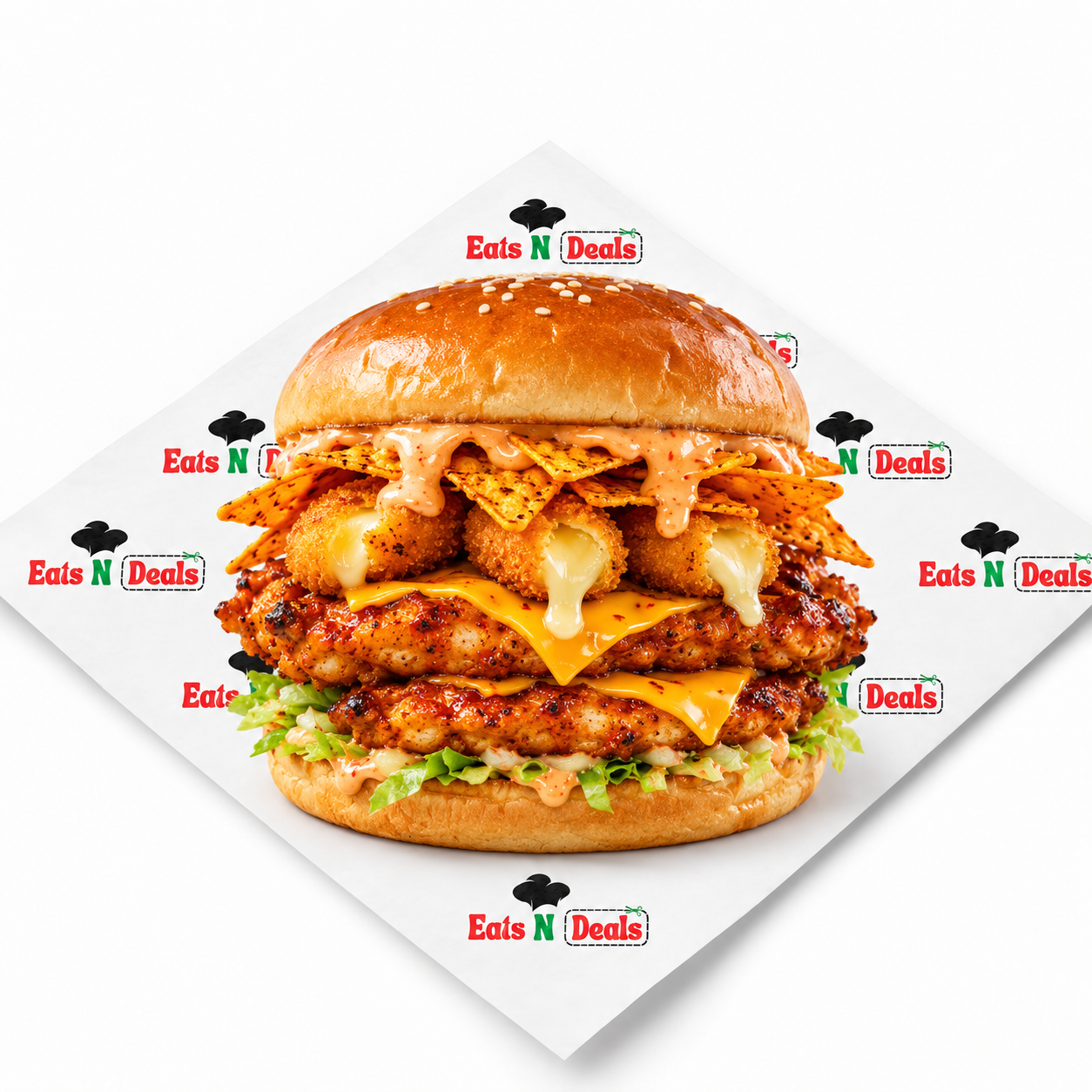 1/4 Peri Shaq Bomb Burger on Its Own 