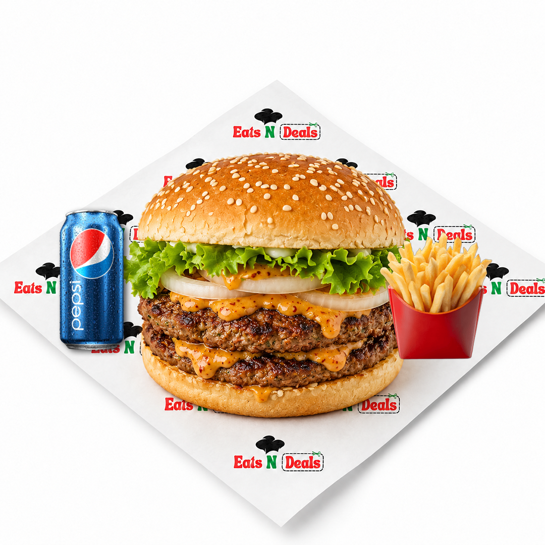 1/2 Spicy Lamb Burger  Meal