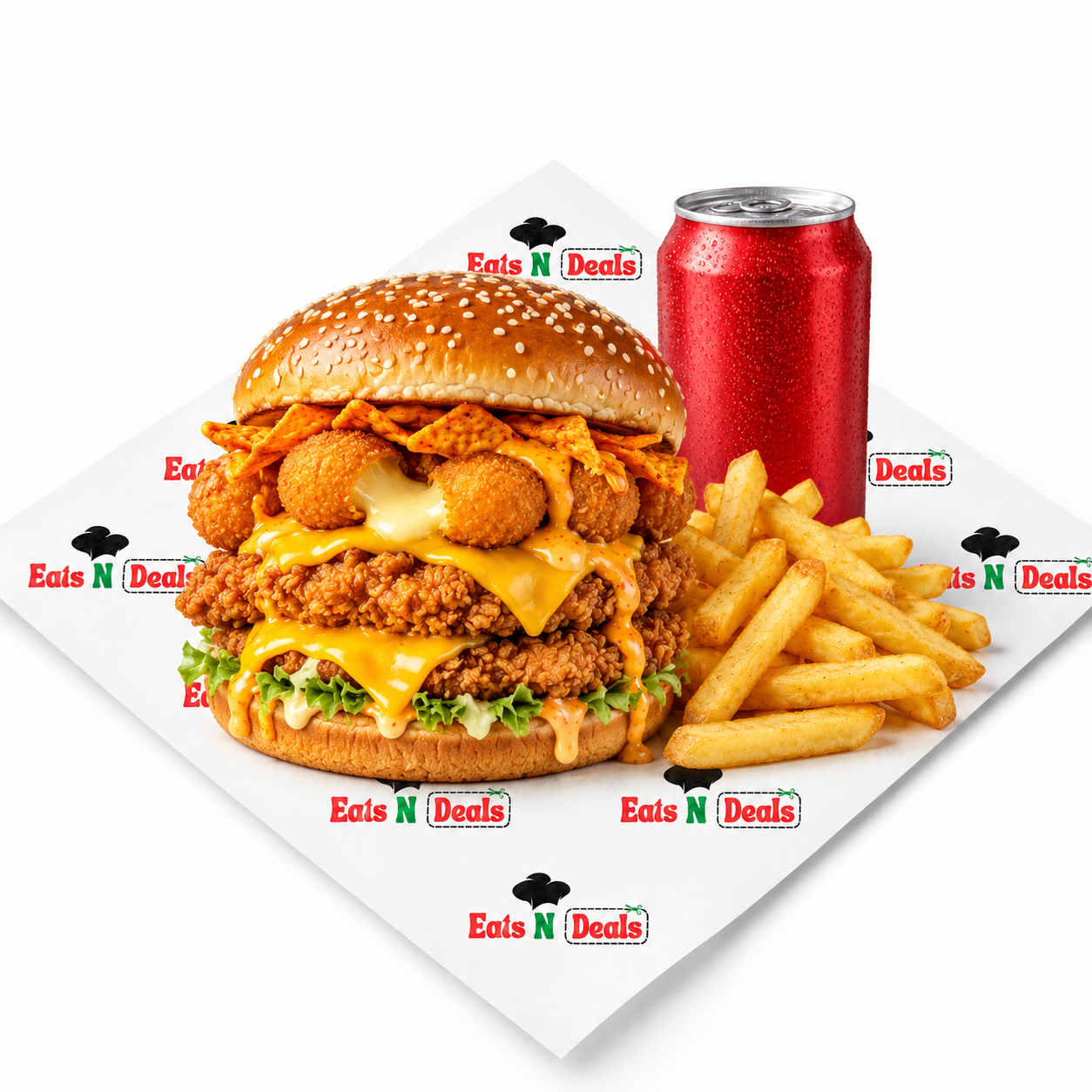 The Shaq Bomb Burger Meal