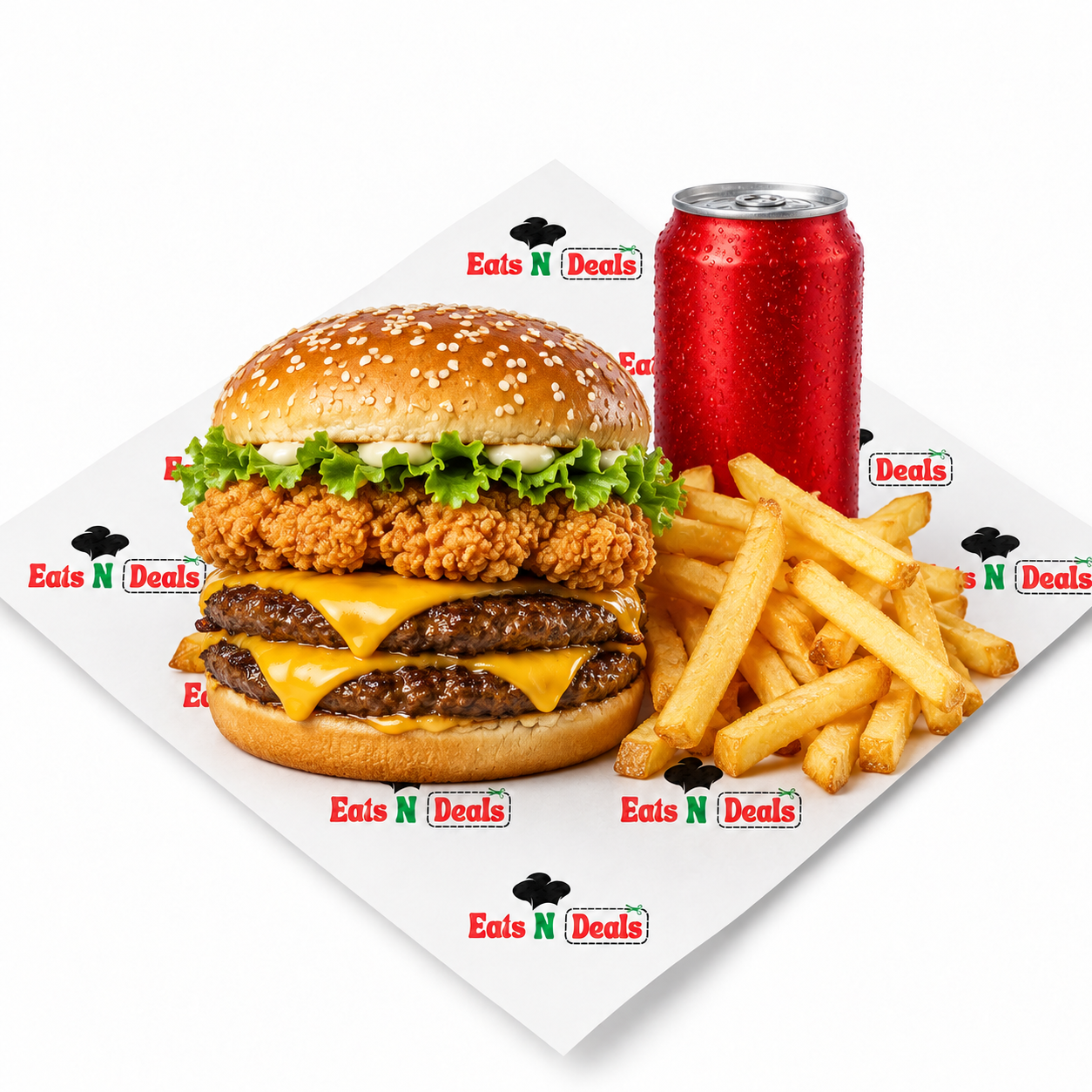  1/4 The Shaq Bomb Burger Meal