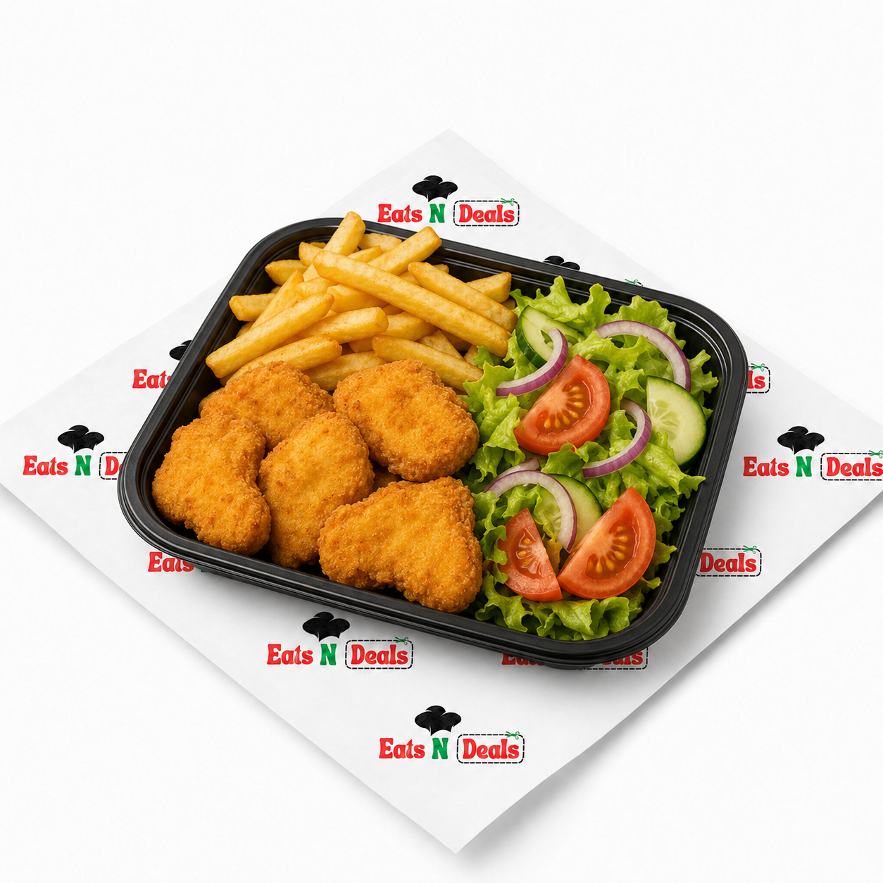 Chicken Nugget, Chips & Salad Regular