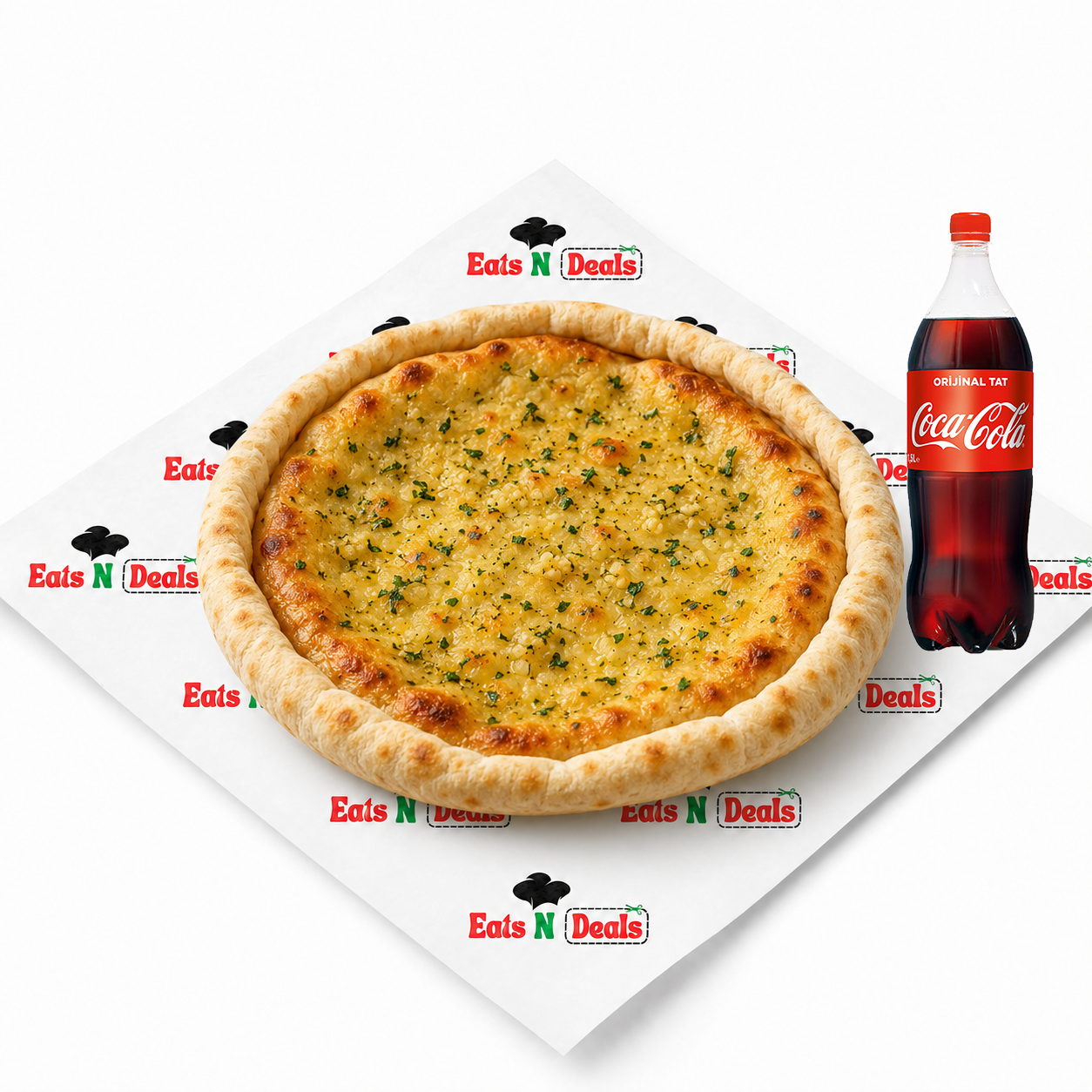 Free 12" Garlic Bread & 1.5Ltr Bottle Of Coke