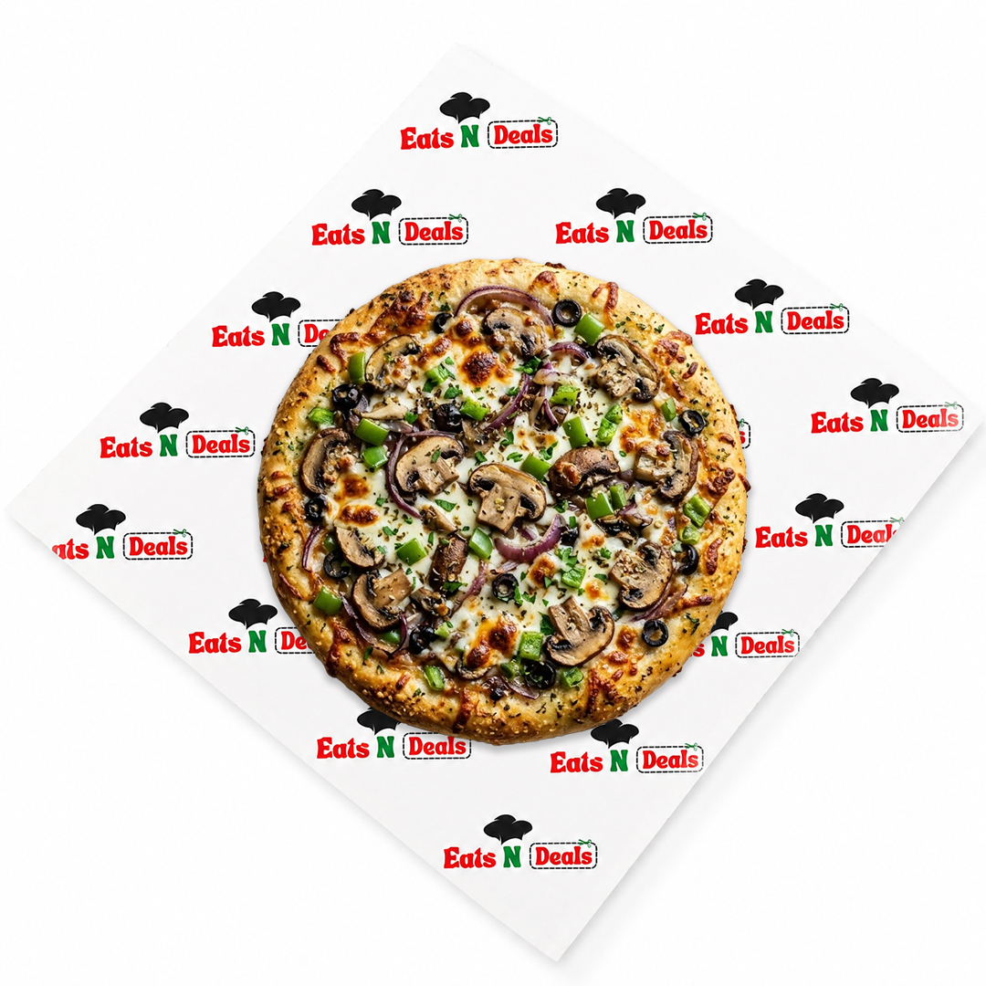 9 Inch Mushroom Garlic Bread Cheese