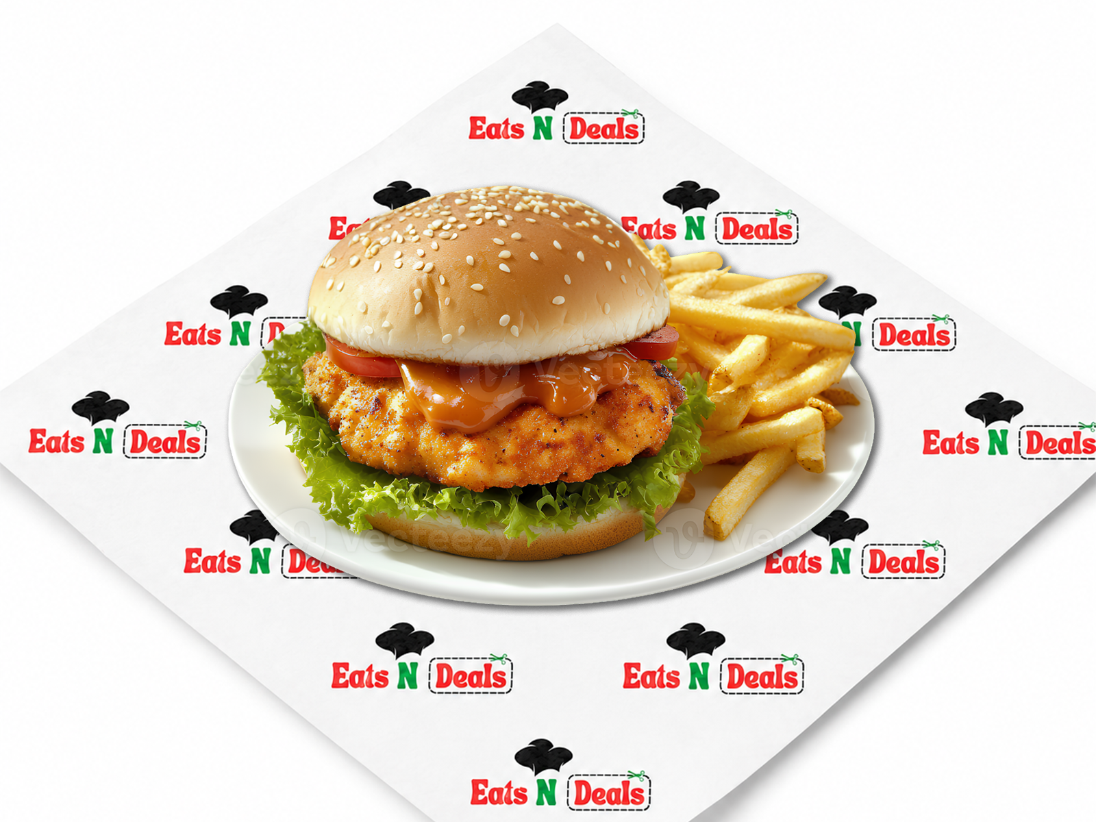Single Fillet Burger And Chips