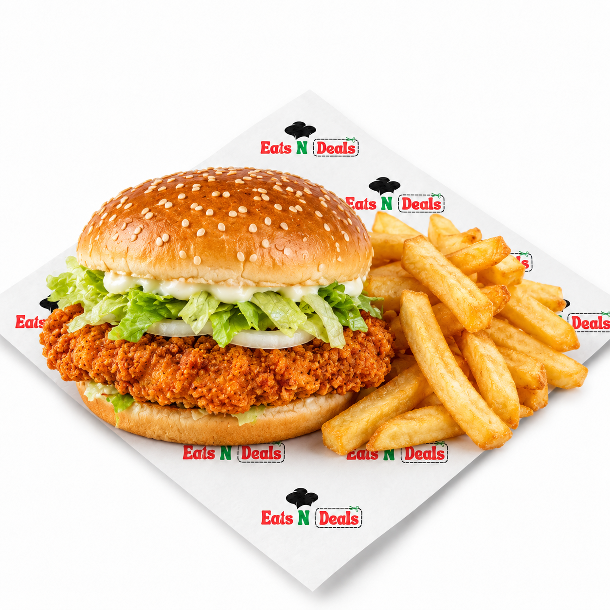 Single Spicy Fillet Burger And Chips