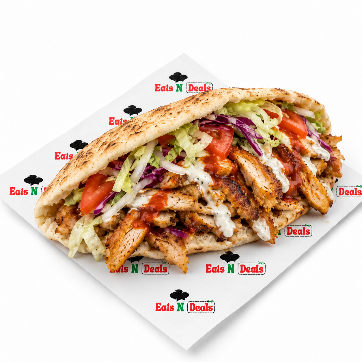 Large Chicken Kebab In Pitta