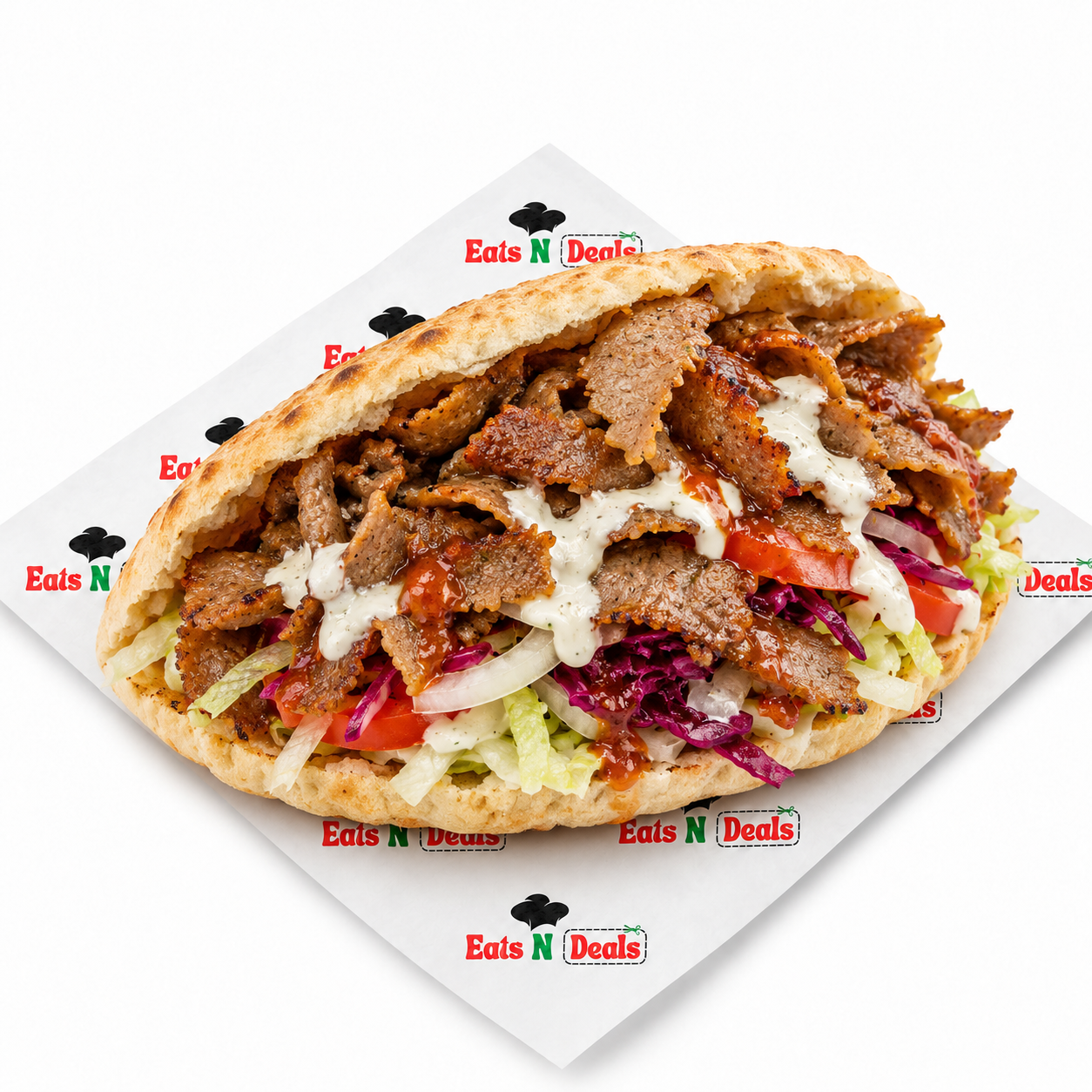 Large Donner Kebab In Pitta