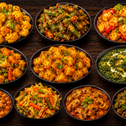 Vegetable Bhaji Dishes