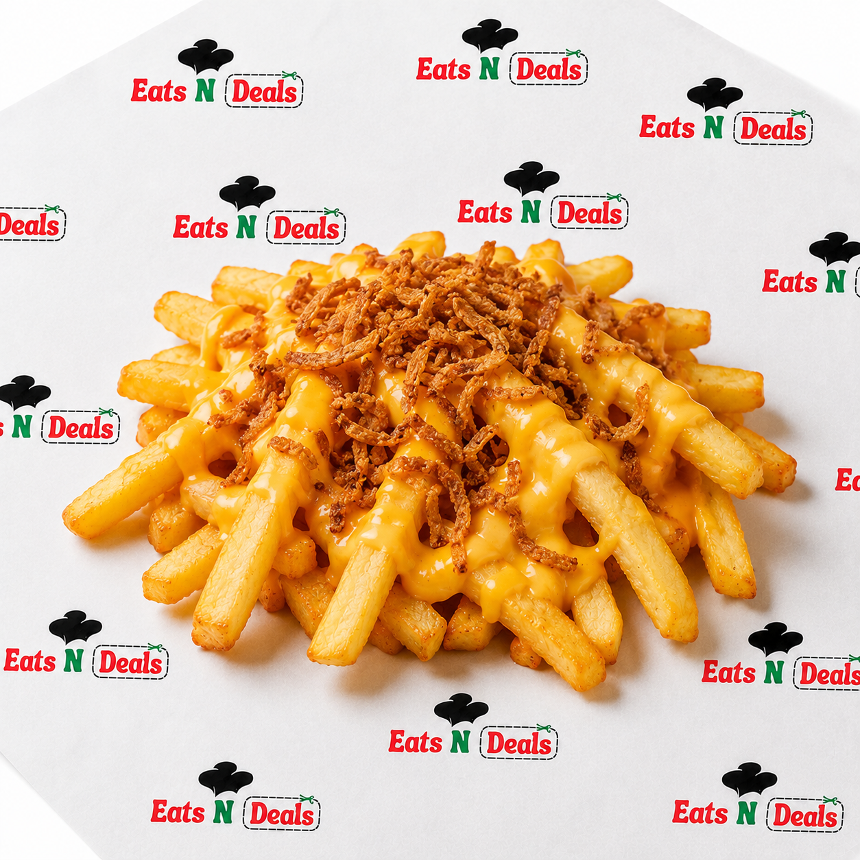 Chips With Cheese & Fried Onion