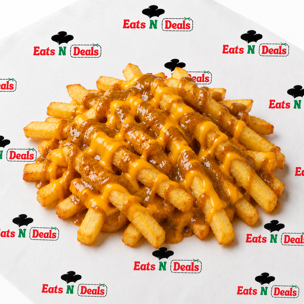 Chips, Cheese & Curry Sauce