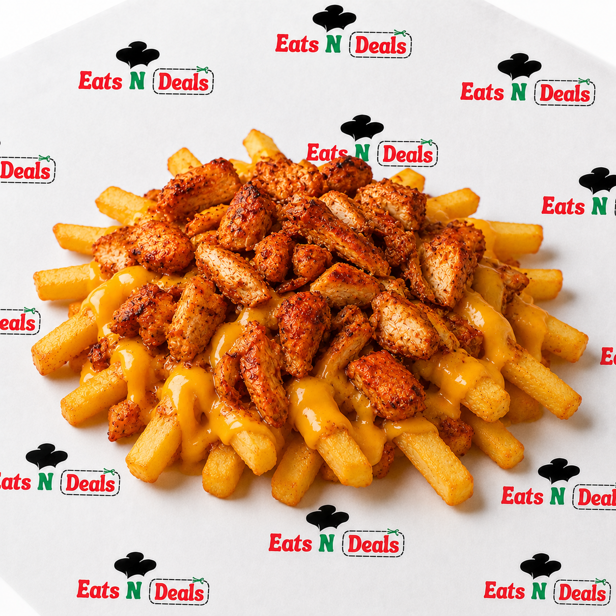 Chips With Cheese & Spicy Chicken