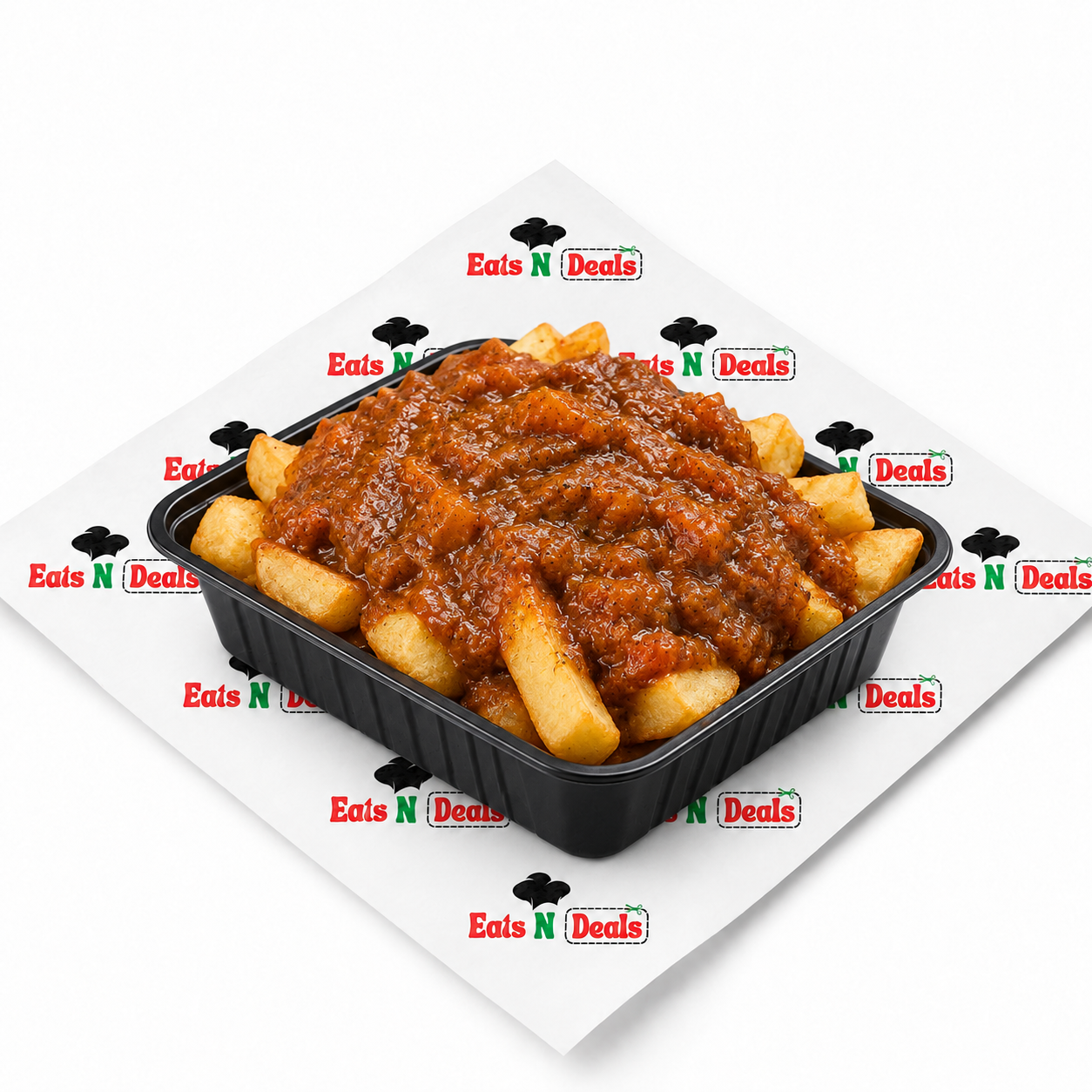 Chips With Bhuna Sauce