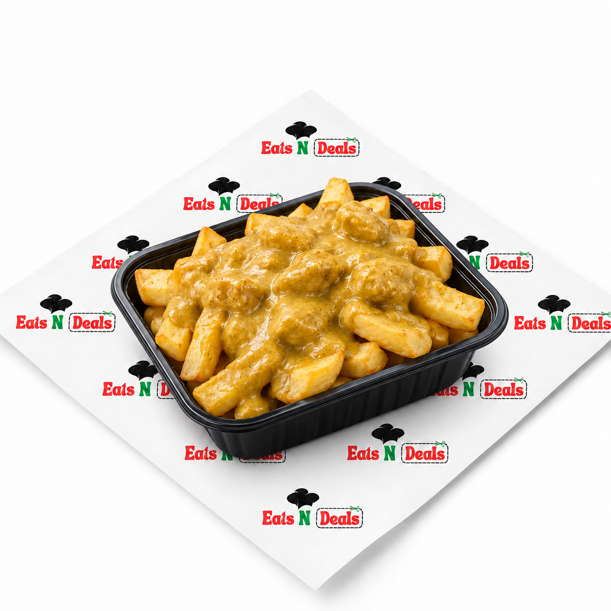 Chips With Korma Sauce